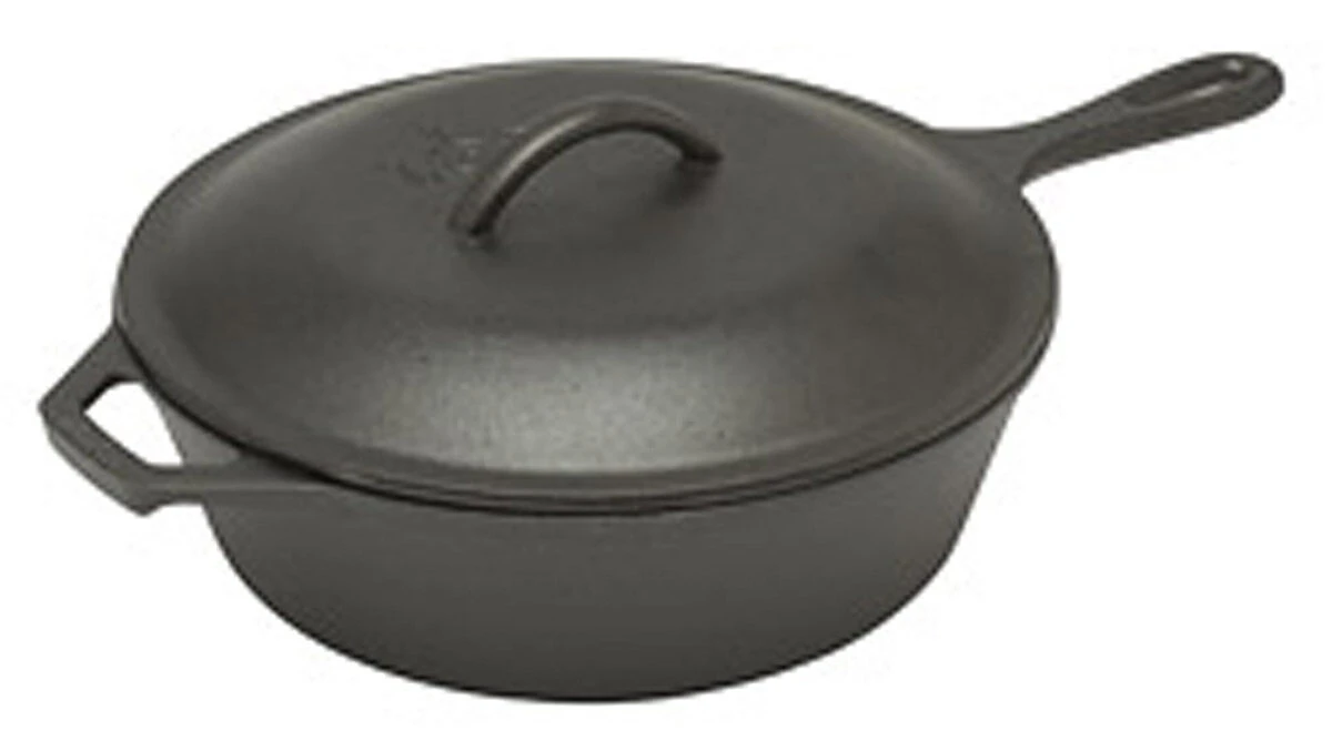 Lodge Logic Skillet Koekenpan Met Deksel ø 27 Cm Gietijzer Zwart 3 Lodge Logic Skillet Koekenpan Met Deksel ø 27 Cm Gietijzer Zwart