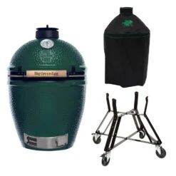Big Green Egg Large Barbecue ø 47 Cm Keramiek Groen Met Onderstel En Hoes -Big Green Egg bge hoofd 2 large nest cover