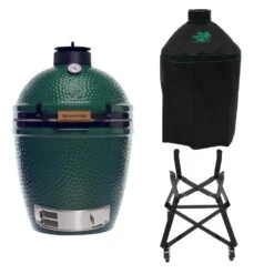 Big Green Egg Medium Barbecue ø 38 Cm Keramiek Groen Met Onderstel En Hoes -Big Green Egg bge hoofd 2 medium nest cover