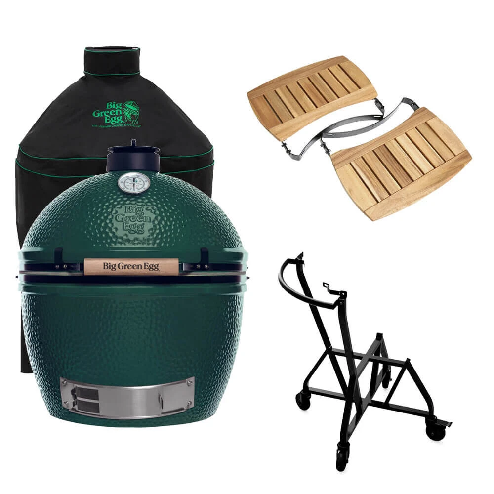 Big Green Egg Extra Large Barbecue ø 67,5 Cm Keramiek Groen Met IntEGGrated Nest, Handler, Acaciahouten Zijtafels En Hoes 3 Big Green Egg Extra Large Barbecue ø 67,5 Cm Keramiek Groen Met IntEGGrated Nest, Handler, Acaciahouten Zijtafels En Hoes