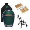 Big Green Egg Medium Barbecue ø 38 Cm Keramiek Groen Met IntEGGrated Nest, Handler, Acaciahouten Zijtafels En Hoes -Big Green Egg bge hoofd 4 2 large integgrated nest handler acacia mates cover 1