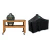 Big Green Egg Acacia Table Incl. Nest, Wielen, Hoes En Extra Large Barbecue -Big Green Egg big green egg acacia table incl. nest wielen hoes en large barbecue 1 1