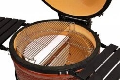 Kamado Joe Halve Maan Heat Deflector Voor Big Joe 2 Stuks -Big Green Egg kamado joe barbecue halfronde heat deflector stene 2 1