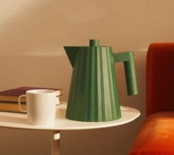 Big Green Egg 46 Alessi Plissé Waterkoker 1 Liter Kunststof Groen