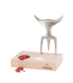 Tridens Vleesvork En Basis Geborsteld Rvs En Hout -Big Green Egg tridens fork2